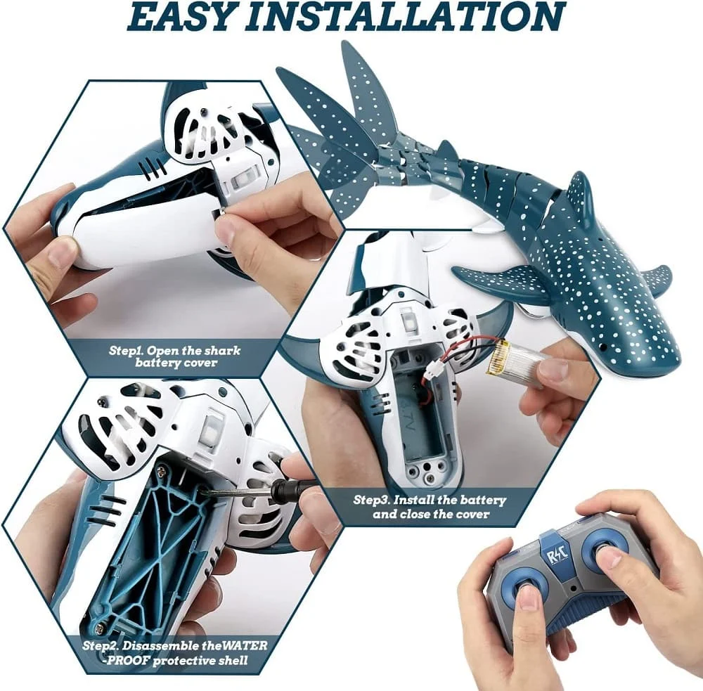 Remote Control Baby Whale Shark Toy - Image 7