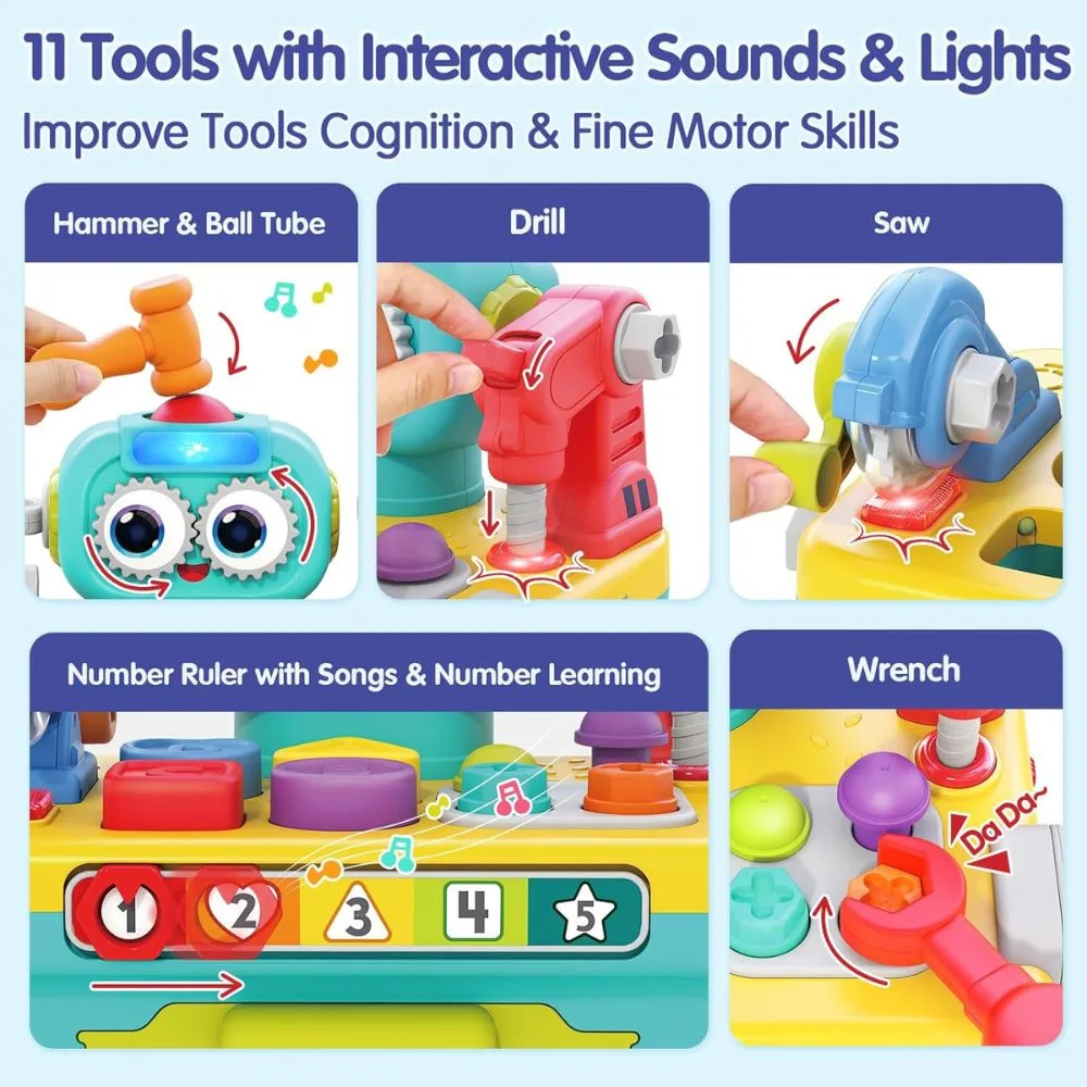 11-in-1 Robot Workbench Activity Toy for Toddlers - Image 3
