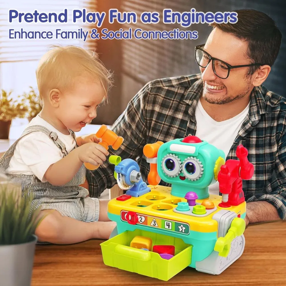 11-in-1 Robot Workbench Activity Toy for Toddlers - Image 7