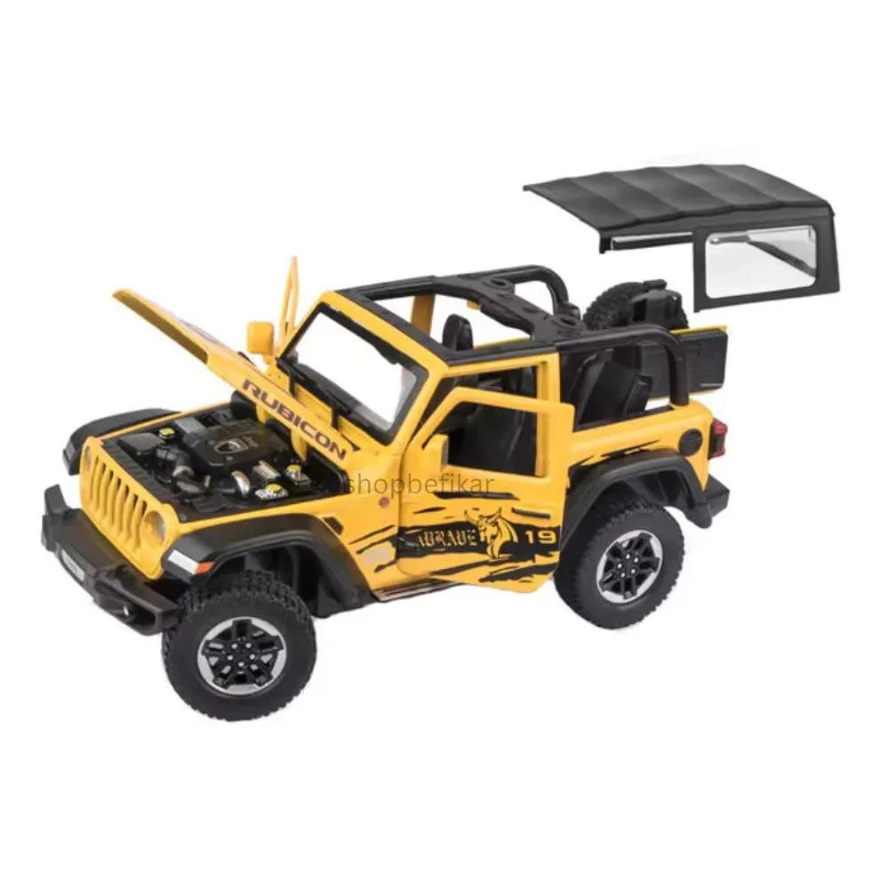 Diecast Model Car 1:24 Scale Jeep Rubicon – Open Doors, Light & Sound - Image 4