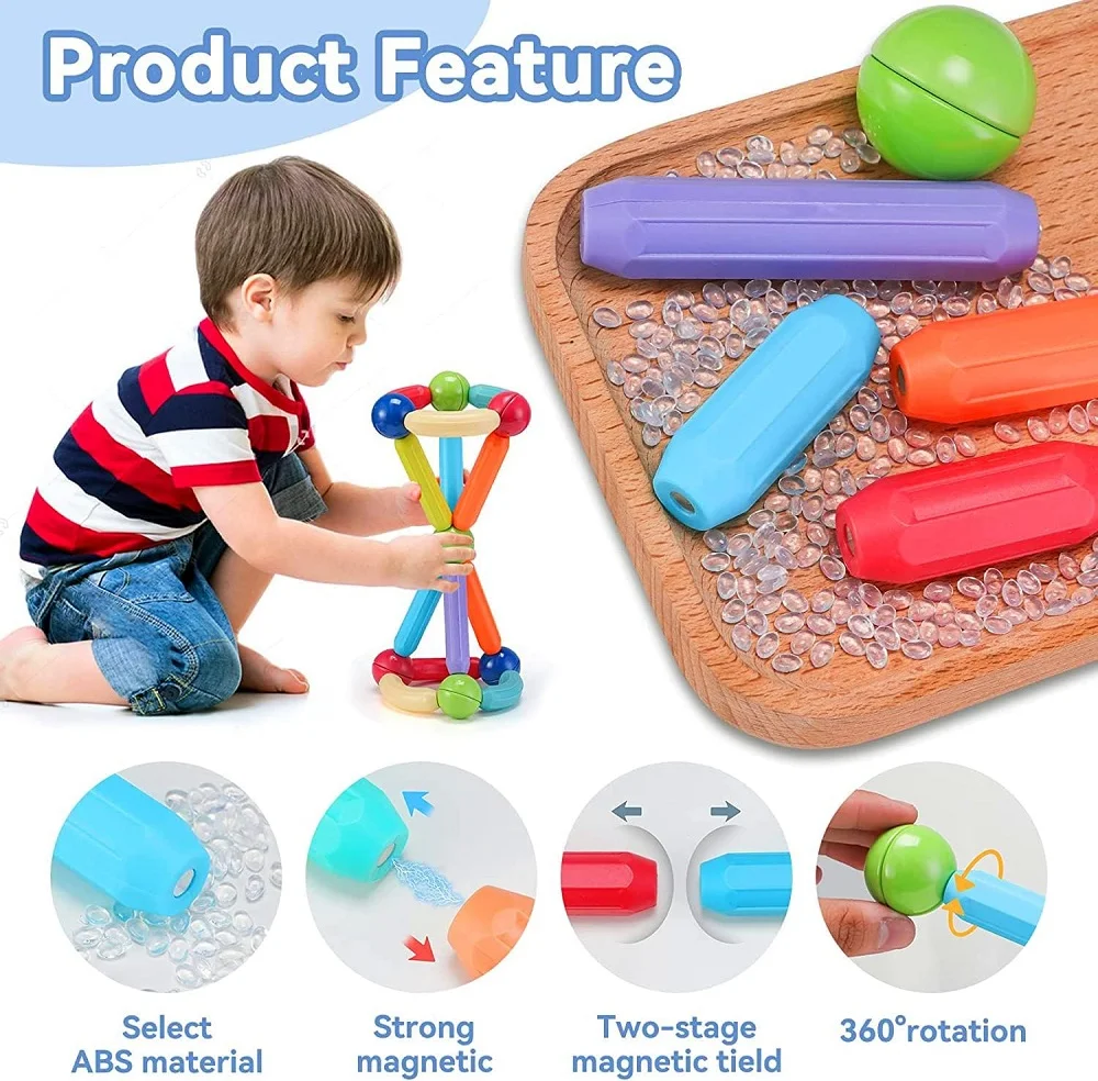 Magnetic Sticks Building Blocks for Kids | Ages 3+ | STEM Toys - Image 5