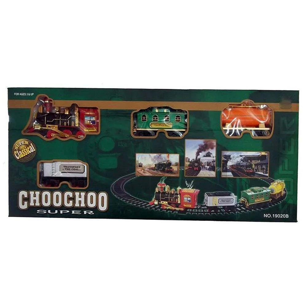 Choo Choo Delight: Classical Train Toy Set with Real Smoke, Light, and Sound - Image 9