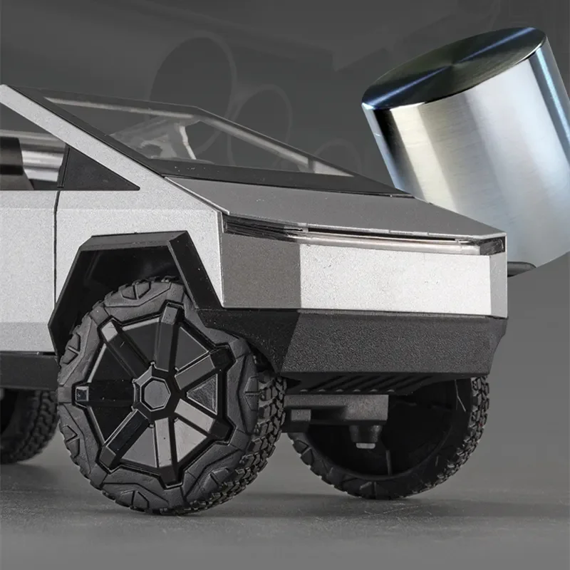 1:24 Scale Tesla Cybertruck Model with Working Sound and Lights - Image 8