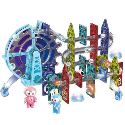 120 Pcs 3D Magnetic Ferris Wheel Set