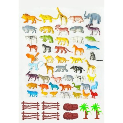 58 pieces farm and wild animal set buy now at shopbefikar