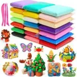 Air Dry Foam Clay (12 Pcs) - Fun, Colorful & Easy-Dry Clay for Kids!