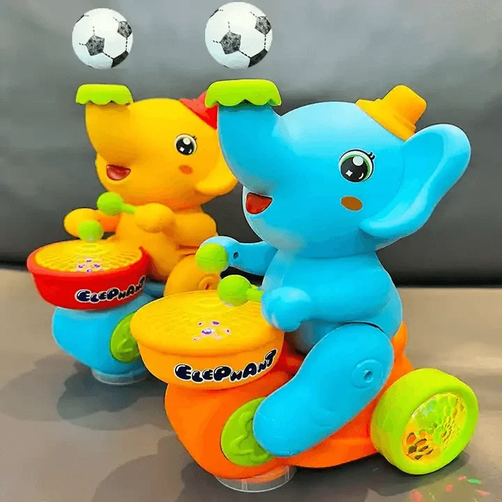Interactive Elephant Toy – Lights, Sounds & Magical Levitation | 12m+ | Requires 3 AA Batteries | Comes with 2 Balls - Image 3