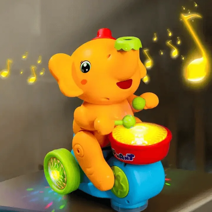 Interactive Elephant Toy – Lights, Sounds & Magical Levitation | 12m+ | Requires 3 AA Batteries | Comes with 2 Balls - Image 5