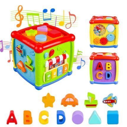 Shopbefikar 6-in-1 Learning Cube: Educational Toy for Toddlers