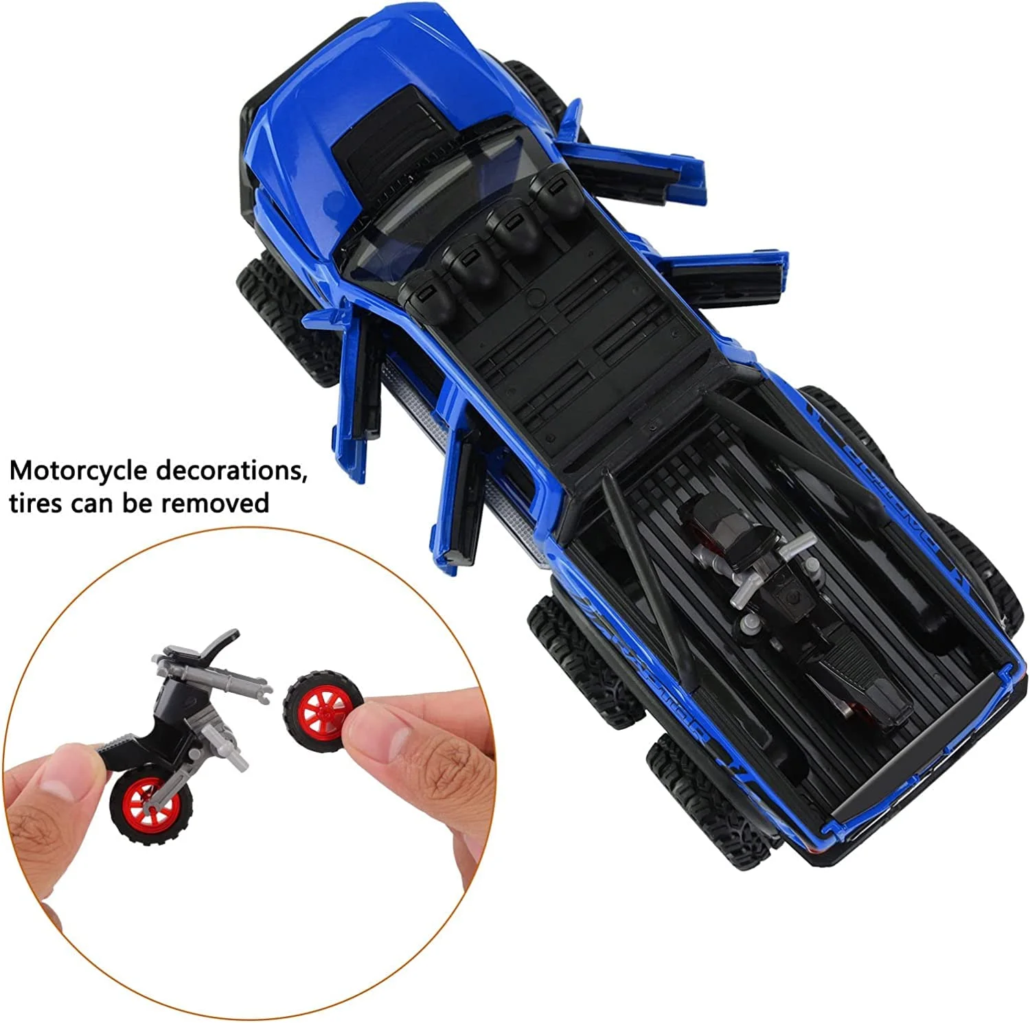 Diecast 1:28 Scale Big Ford Raptor F150 Model Car - Image 4