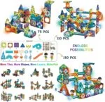 150 Pcs 3D Light Magnetic Building Blocks & Marble Run Track | STEM Toy | Age 3+ - Image 3