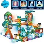 150 Pcs 3D Light Magnetic Building Blocks & Marble Run Track | STEM Toy | Age 3+ - Image 5