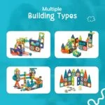 150 Pcs 3D Light Magnetic Building Blocks & Marble Run Track | STEM Toy | Age 3+ - Image 8