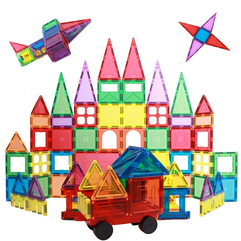 106 Pieces Magnetic Tile Building Blocks - Image 2