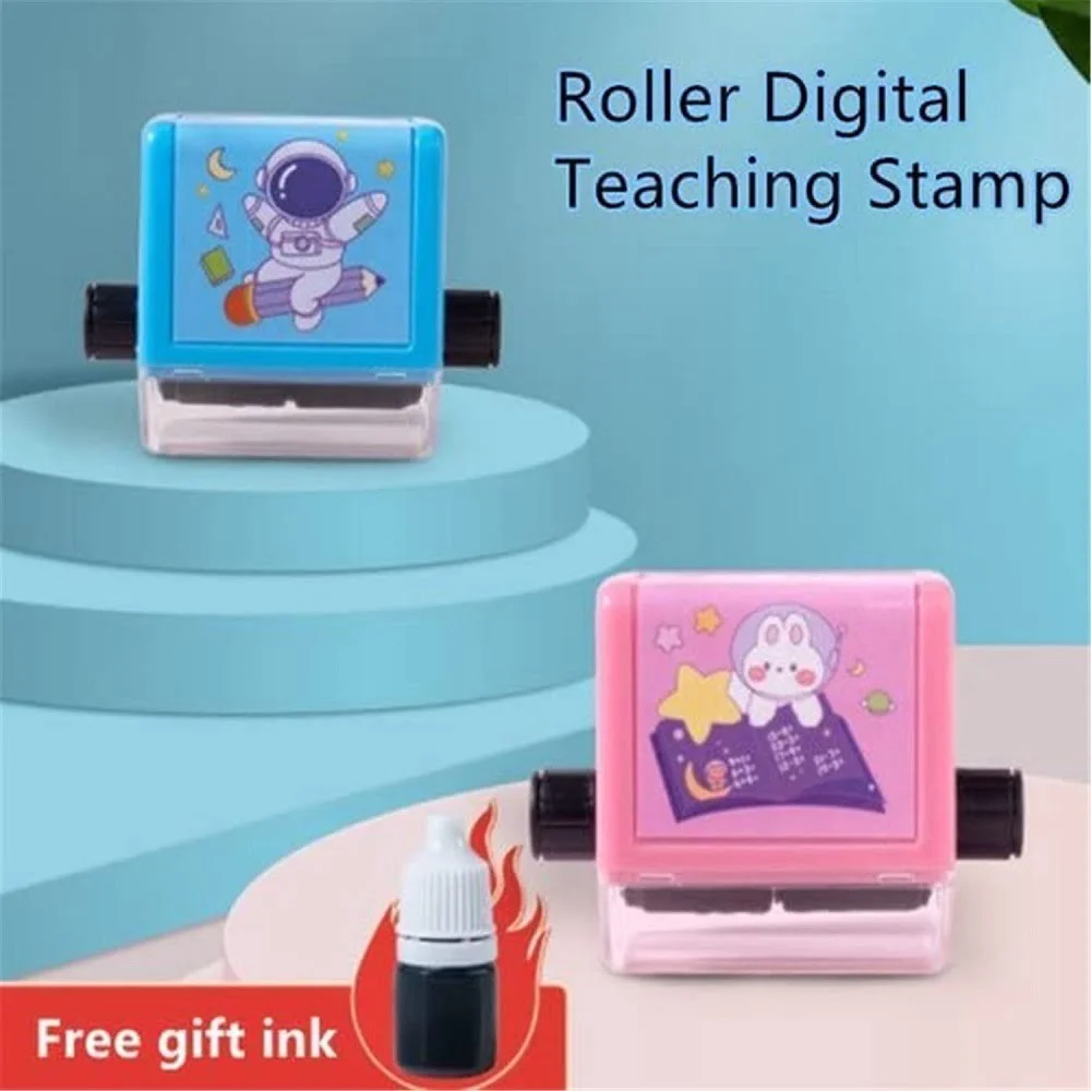 Digital Teaching Roller Stamp: Fun and Educational Math Tool (Pack of 2) - Image 8