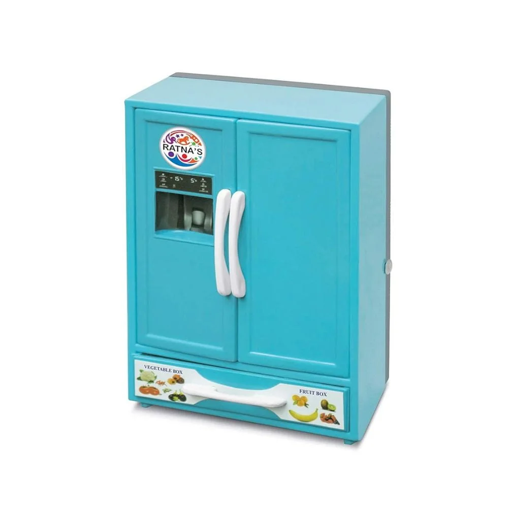 ShopBefikar Plastic Toy Refrigerator Role Play Set – Mini Kitchen Appliance Toy with Accessories - Image 5