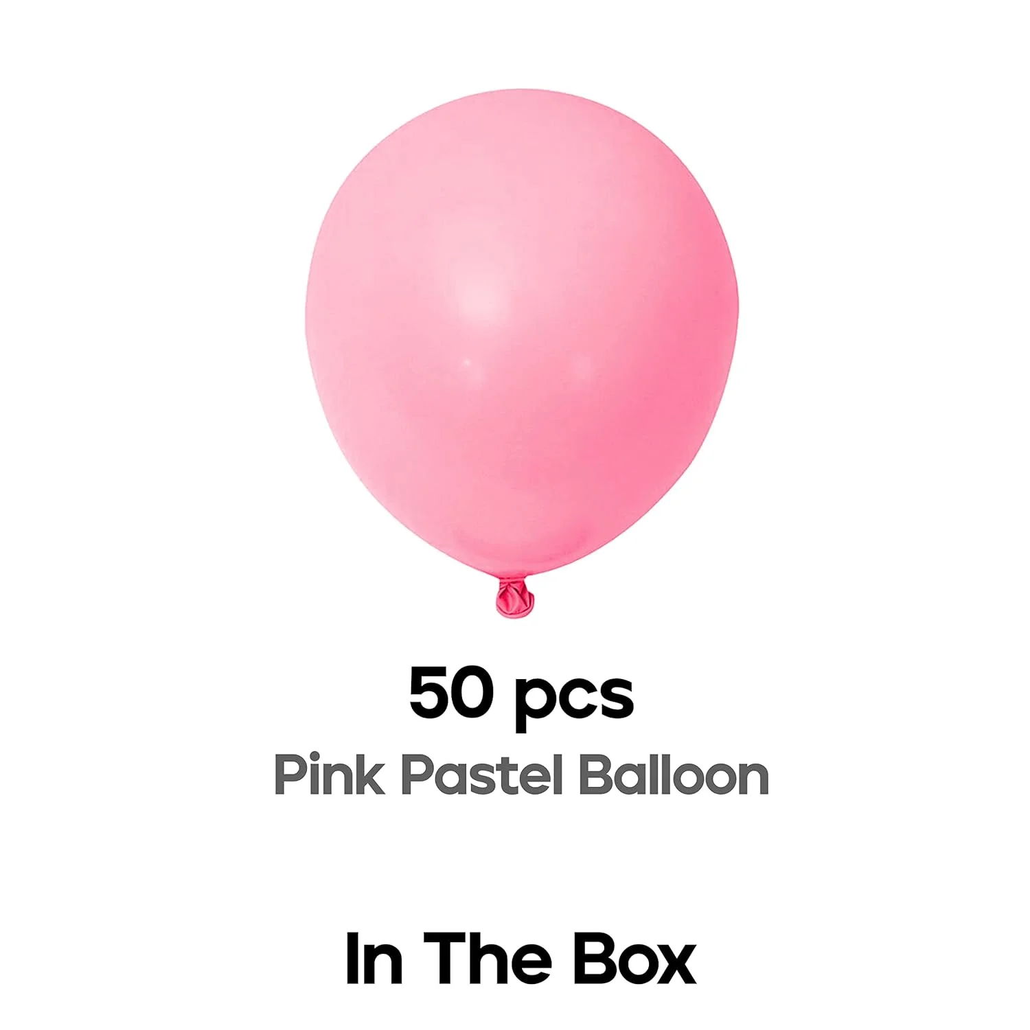 Pink Pastel Balloons Pack of 50 - Image 2