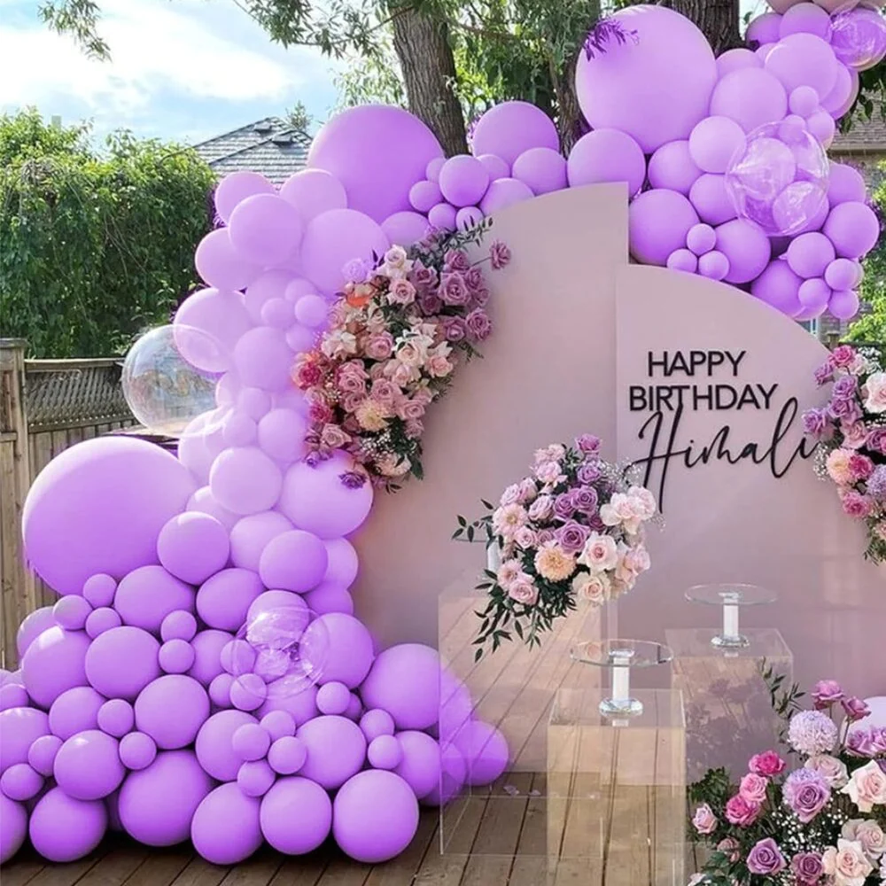 purple pastel balloons purple pastel party balloons pack of 50 at shopbefikar