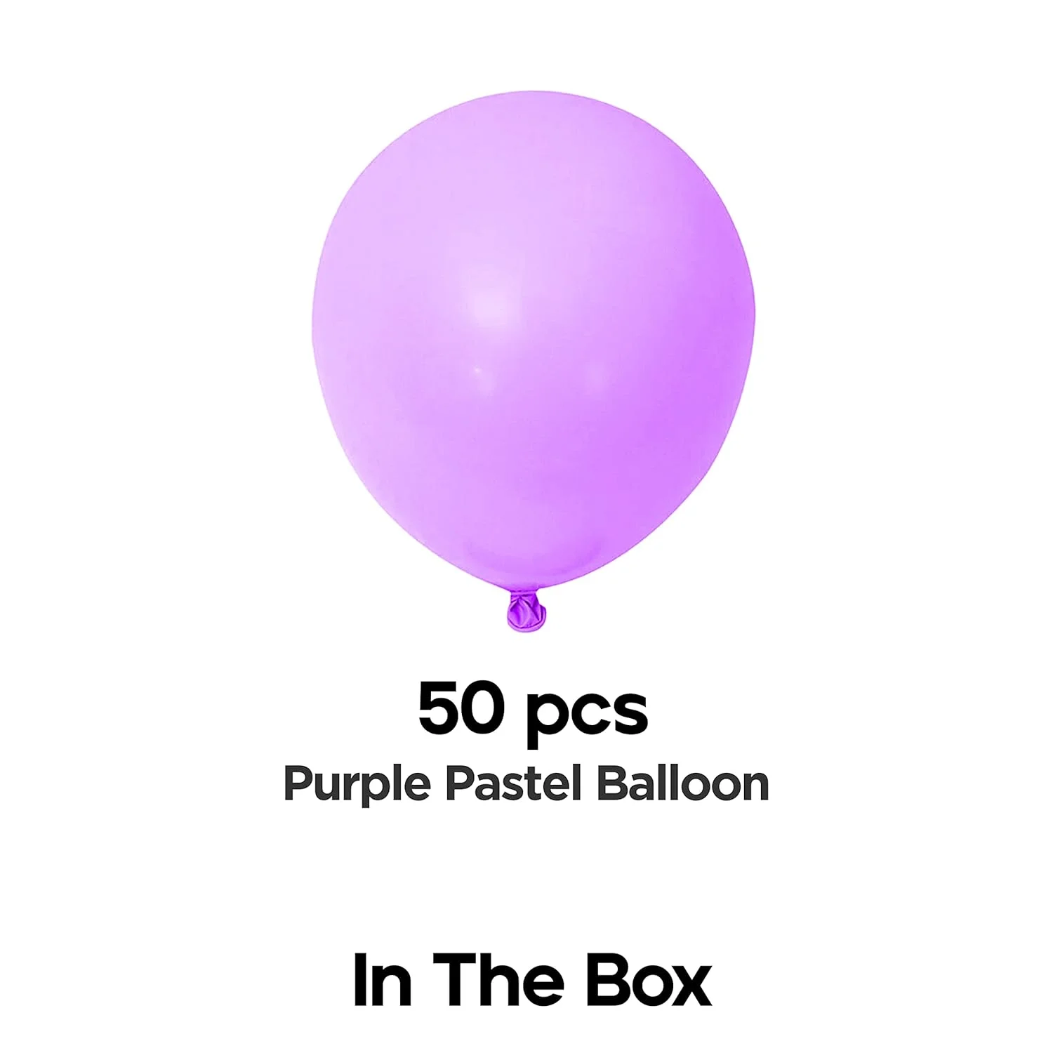 Purple Pastel Balloons Pack of 50 - Image 2