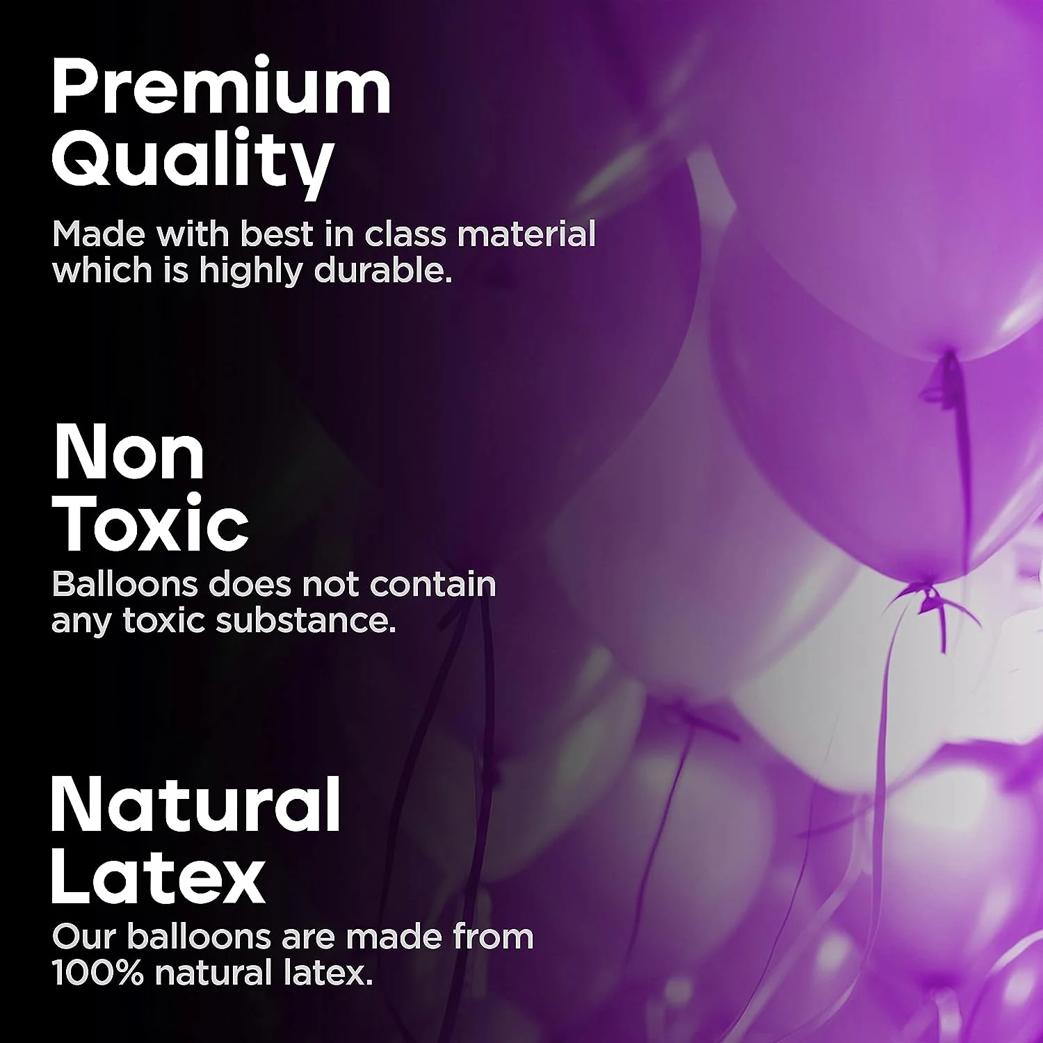 Purple Pastel Balloons Pack of 50 - Image 4