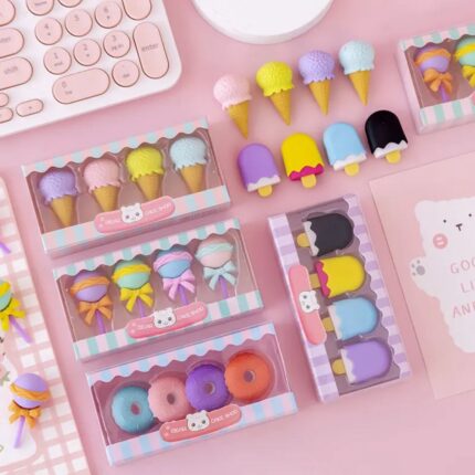 Designer Ice Cream Erasers buy now at shopbefikar best for birthday return