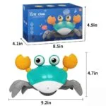 Crawling Crab Baby Toy with Music, LED Lights & USB Rechargeable Battery - Image 3