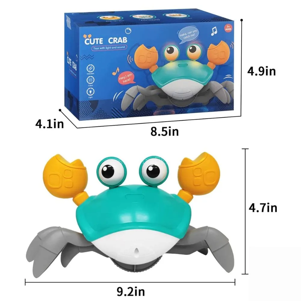 Crawling Crab Baby Toy with Music, LED Lights & USB Rechargeable Battery - Image 3