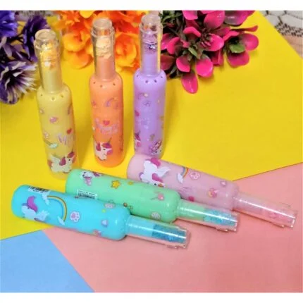 Unicorn Theme Bottle Shape Highlighters