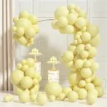 Yellow Pastel Balloons Pack of 50 - Image 4