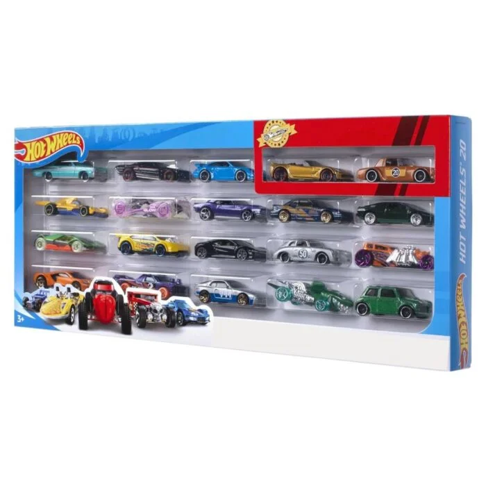 hot wheels diecast race cars 2p pieces gift pack