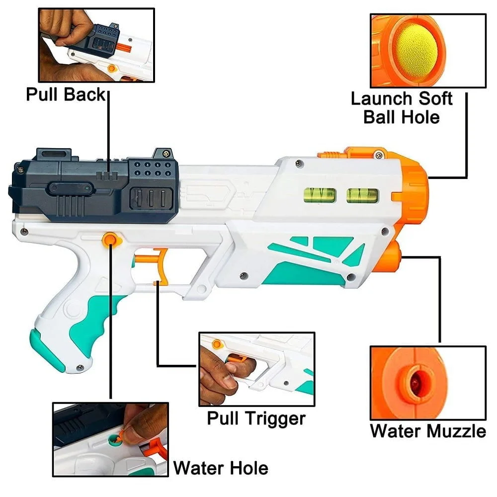 2 in 1 Bowling & Water Shooting Toy Gun - Image 4