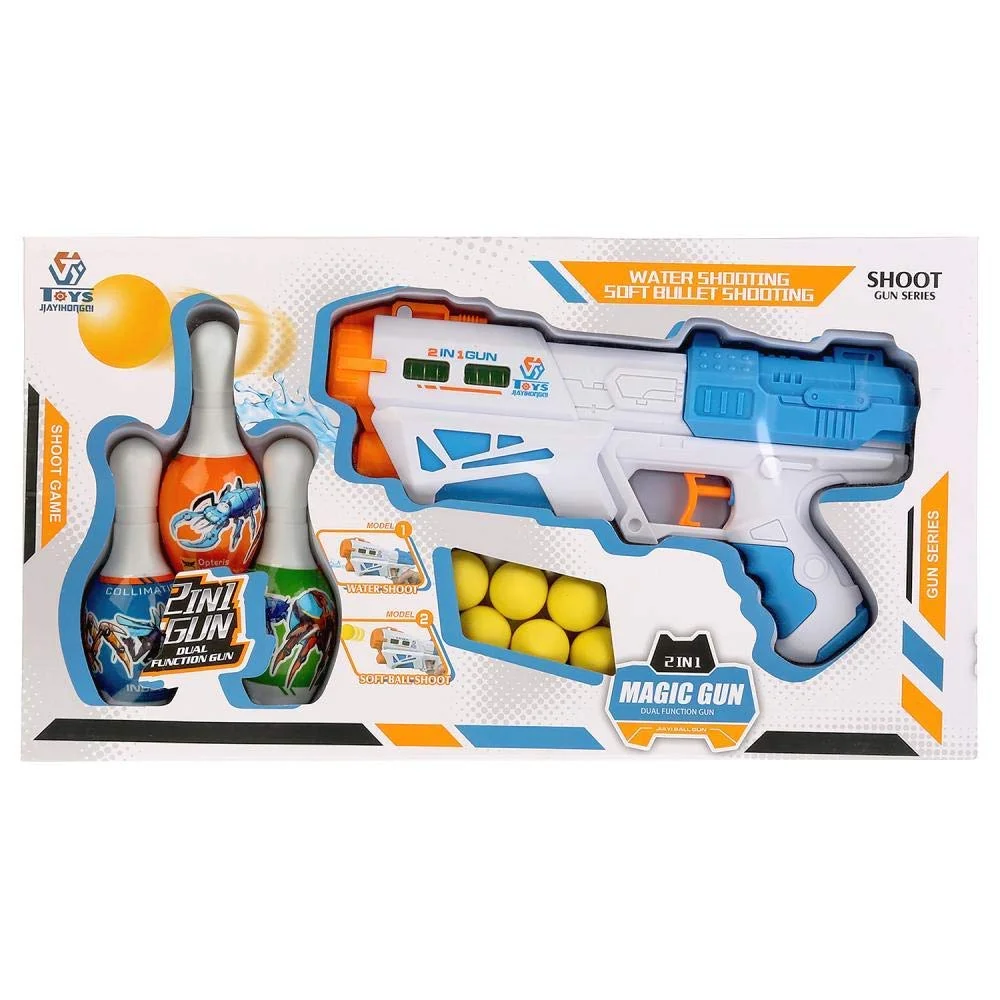 2 in 1 Bowling & Water Shooting Toy Gun - Image 9