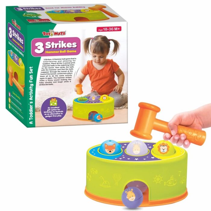 Discover the 3 Strikes Hammer Ball Game - The Ultimate Educational Fun for Toddlers!