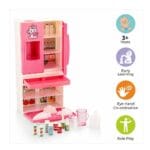 My Fridge Toy Set with Working Water Dispenser | Kids Kitchen Playset with Accessories | Role Play Learning Toy | 3+ Years Multicolour - Image 2