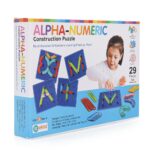 ekta alpha numeric construction puzzle Montessori toy