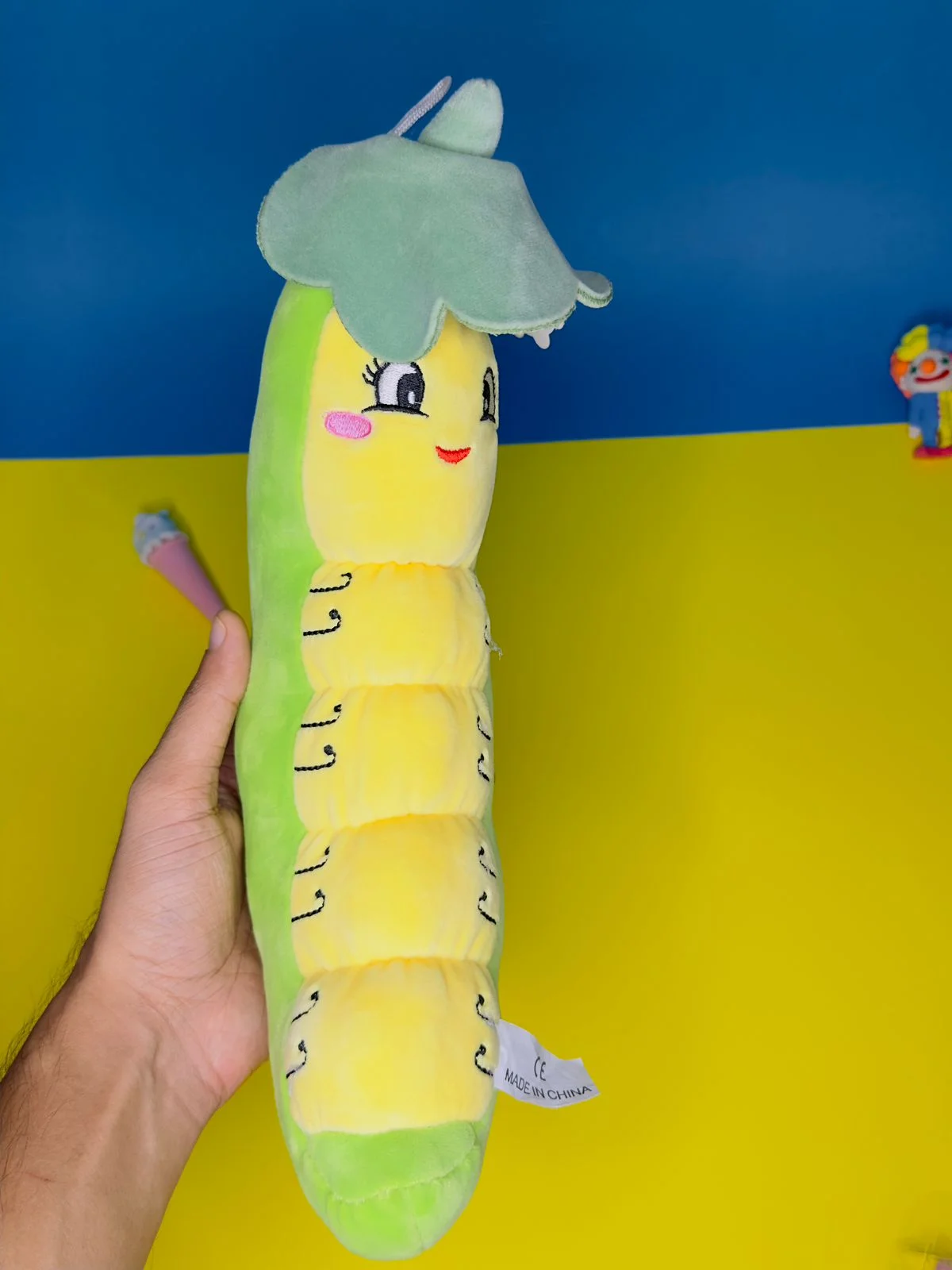 Super Soft Smiley Caterpillar Plush Toy - Image 2
