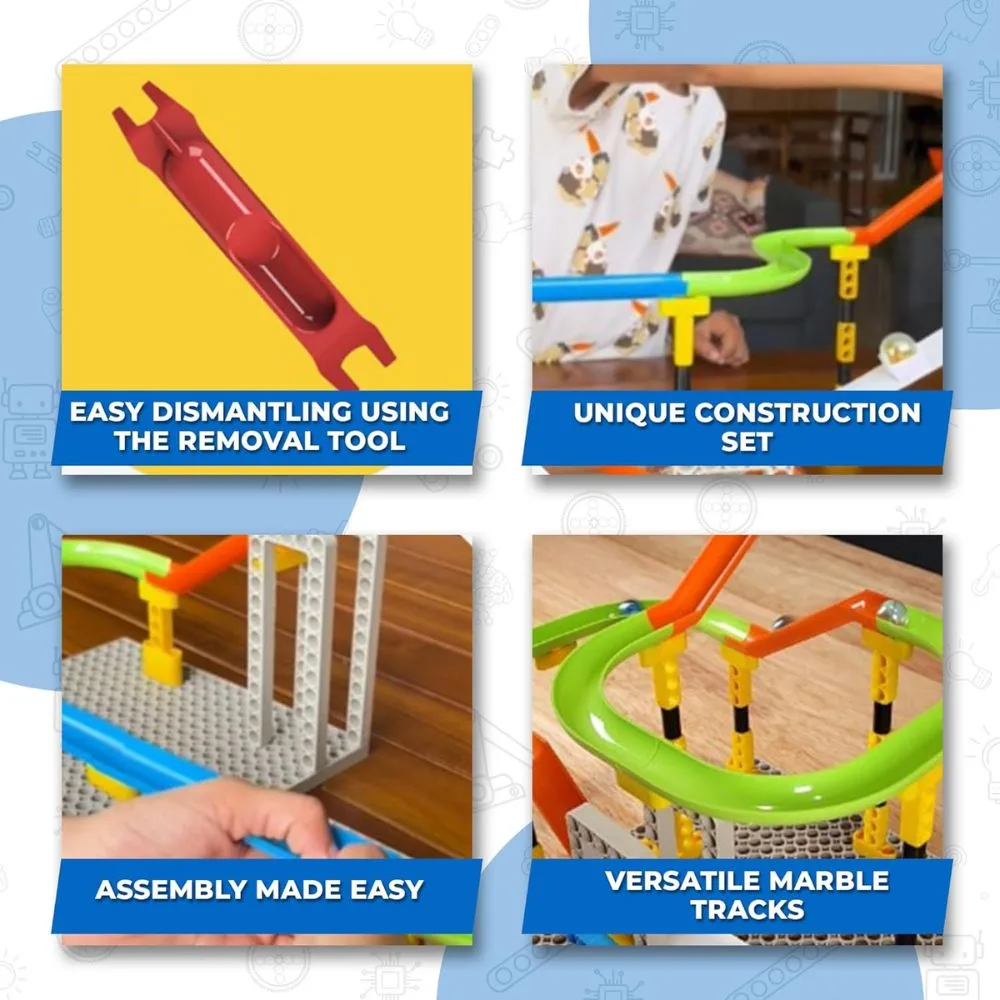 Blix Marble Run-2 Construction Set, 170+ Pieces (Age 5+) - Image 6