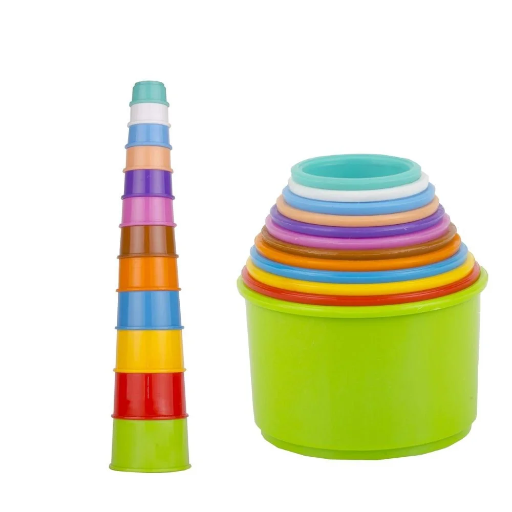 Plastic Build Up Beakers Stacking and Nesting Toy - Image 4