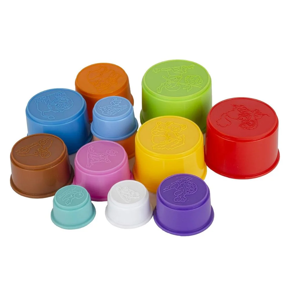 Plastic Build Up Beakers Stacking and Nesting Toy - Image 3