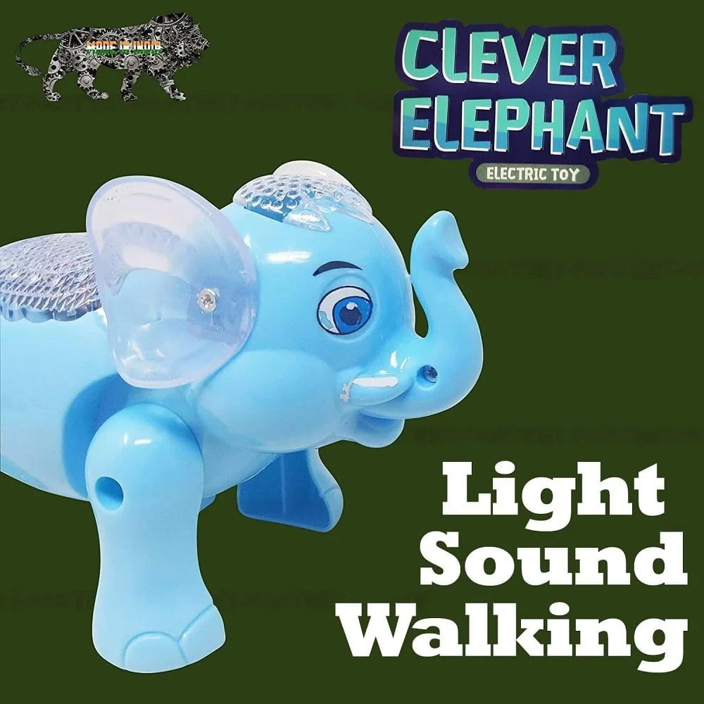 Light and Sound Walking Elephant Toy - Image 2