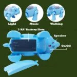 Light and Sound Walking Elephant Toy - Image 3