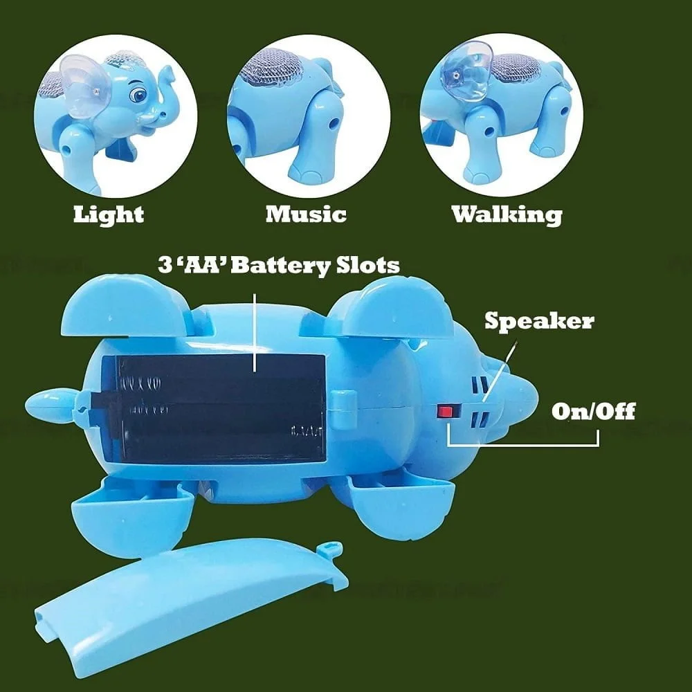 Light and Sound Walking Elephant Toy - Image 3