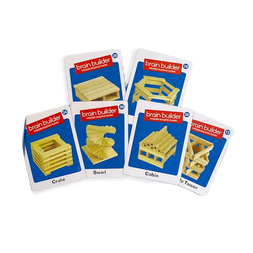 Ekta Brain Builder Wooden Building Planks Set - 3D Puzzles for Kids - Image 3