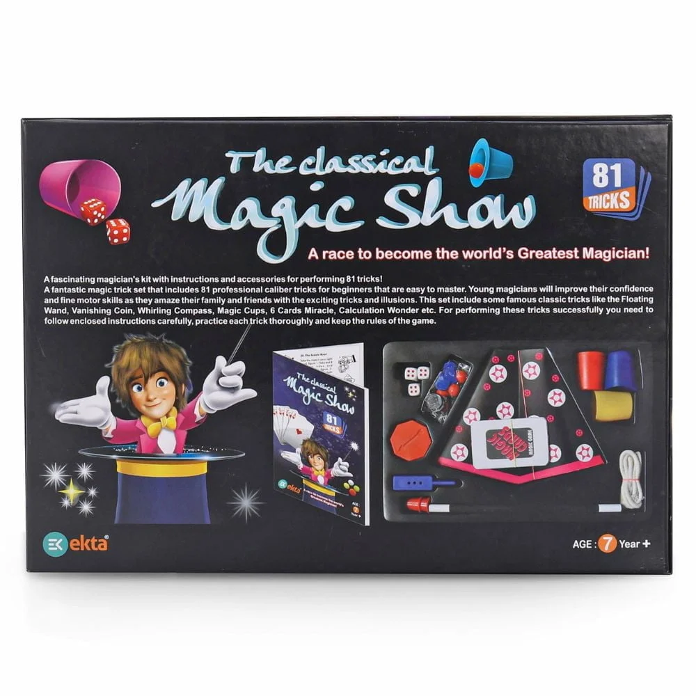 The Classical Magic Show Game (81 Tricks) by Ekta | Beginner Magic Kit for Kids | Fun Learning Game | Age 6+ - Image 4