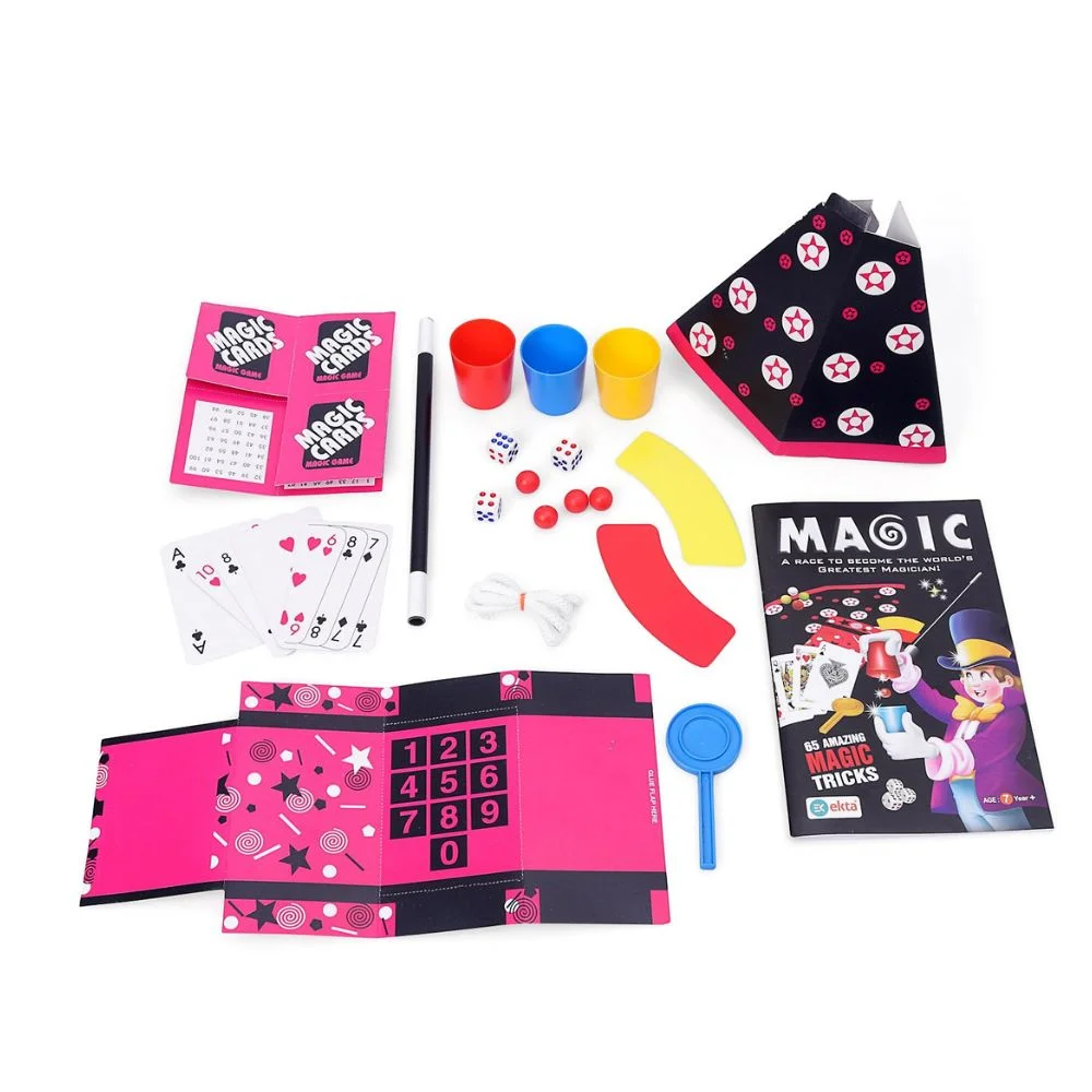 Magic Tricks Game 65 Tricks | Beginner Magic Kit for Kids | Fun Learning & Skill Development Game | Age 6+ - Image 2