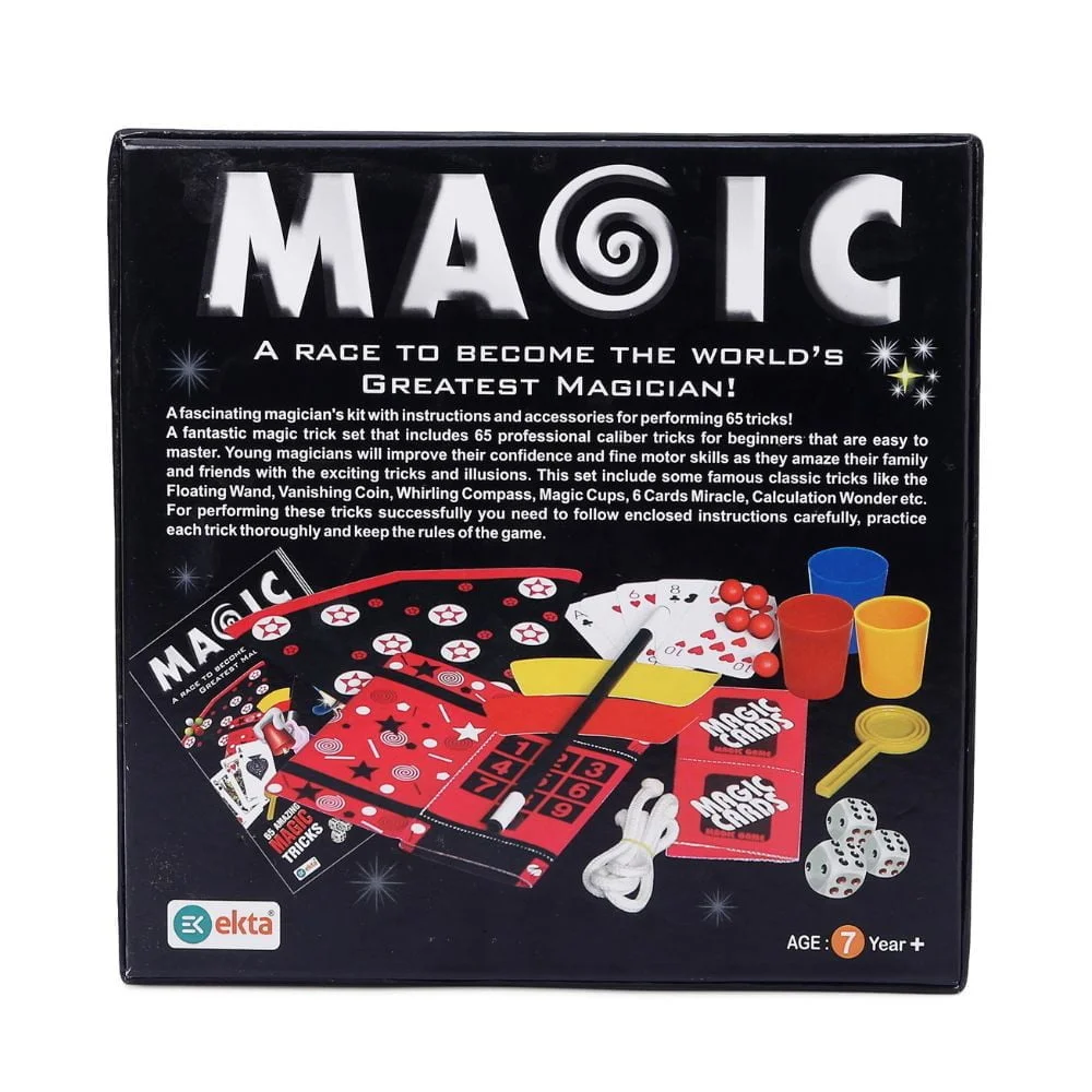 Magic Tricks Game 65 Tricks | Beginner Magic Kit for Kids | Fun Learning & Skill Development Game | Age 6+ - Image 3