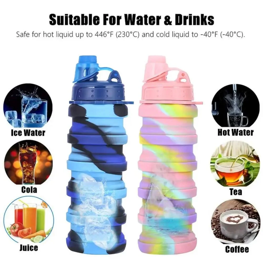 Expandable Silicone Sipper Bottle For Kids - Image 3