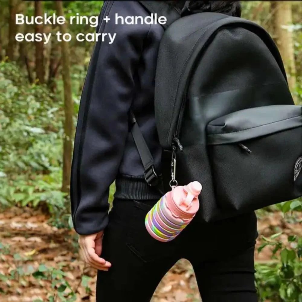 Expandable Silicone Sipper Bottle For Kids - Image 4