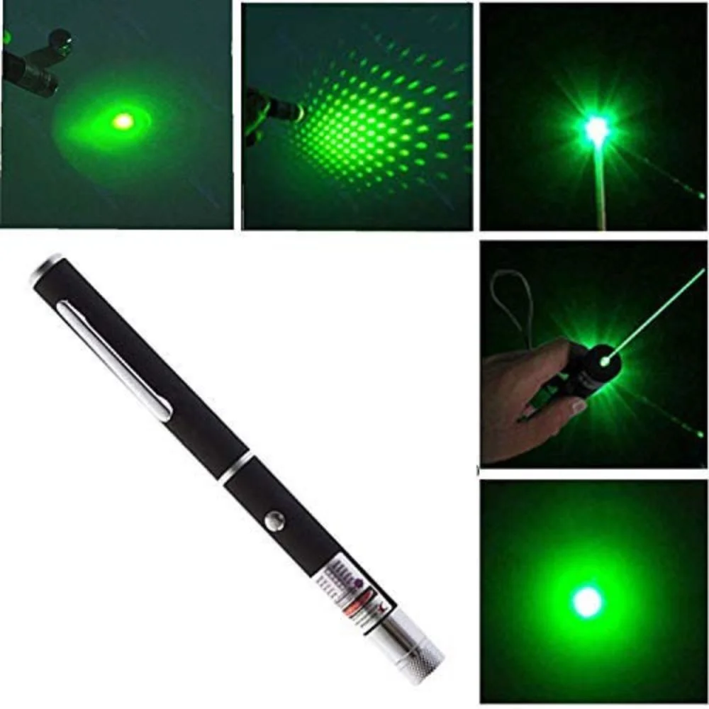 Powerful Laser Pointer Pen: 5mW Green Beam (Age 6+) - Image 2