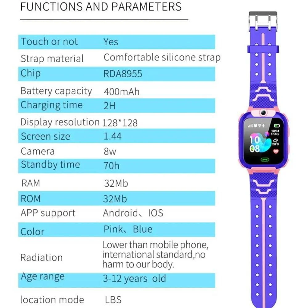 S2 Pro LBS Tracker Smart Watch for Kids - Image 6